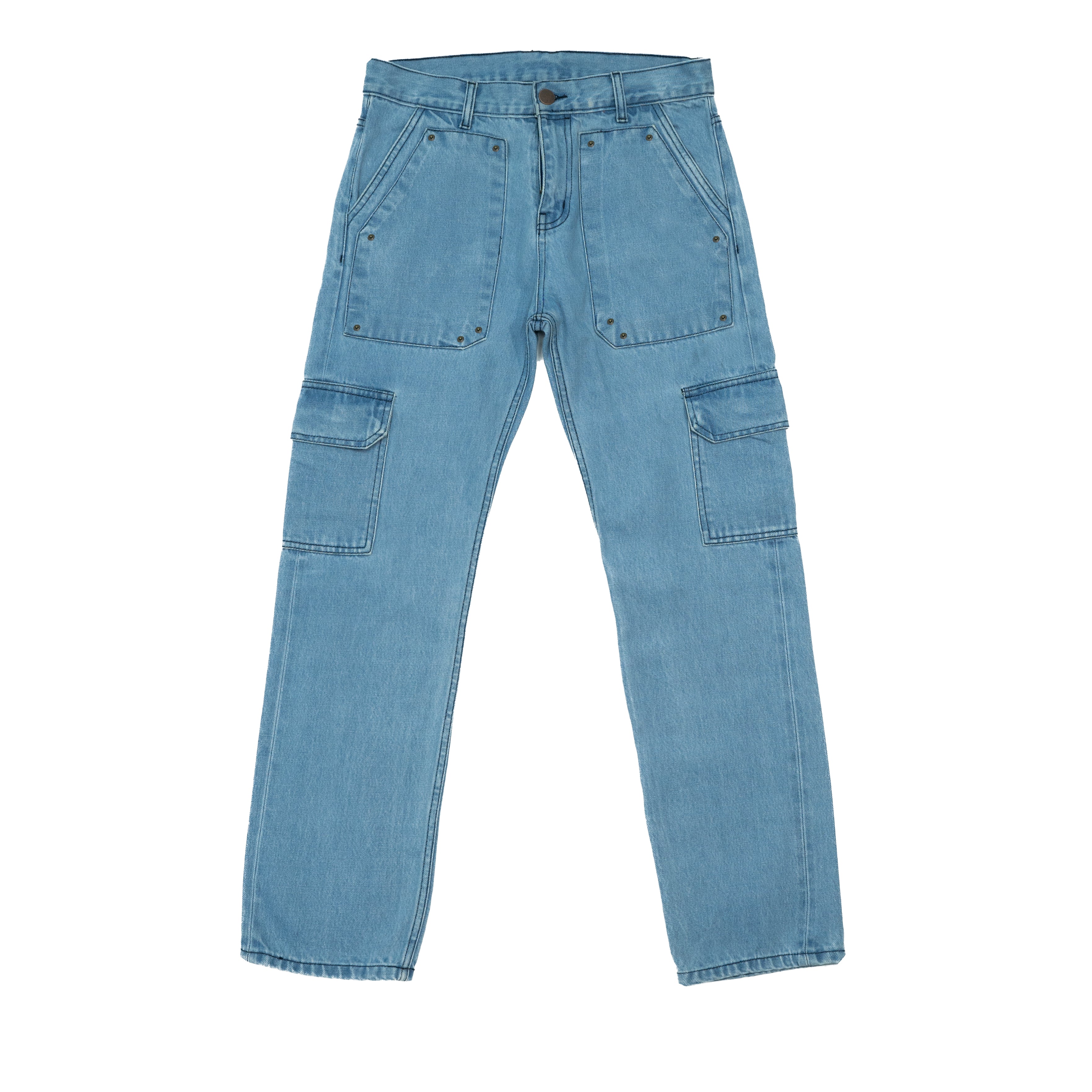 Cargo - 14.5oz Pale-Indigo Selvedge Denim – Blue Tribe Denim